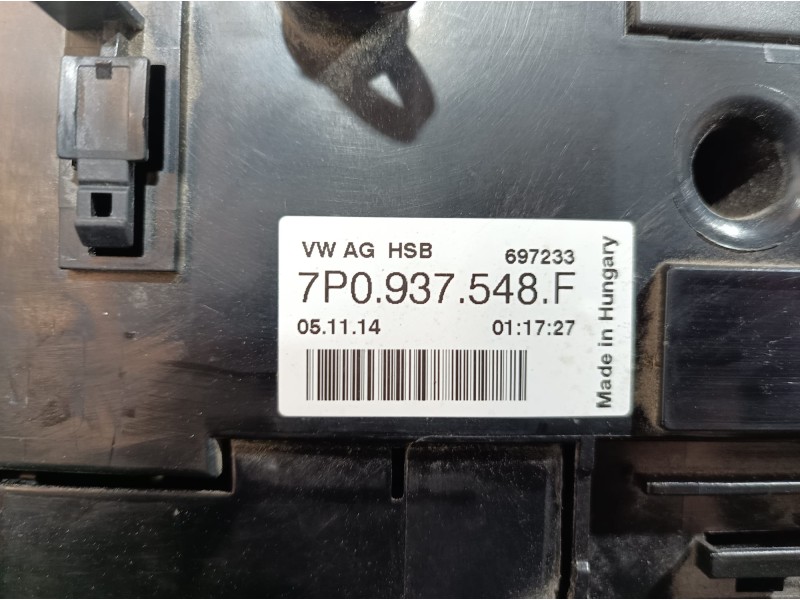 Recambio de caja reles / fusibles para volkswagen touareg (7p6) v6 tdi bluemotion premium referencia OEM IAM 7P0937548F 7P093754