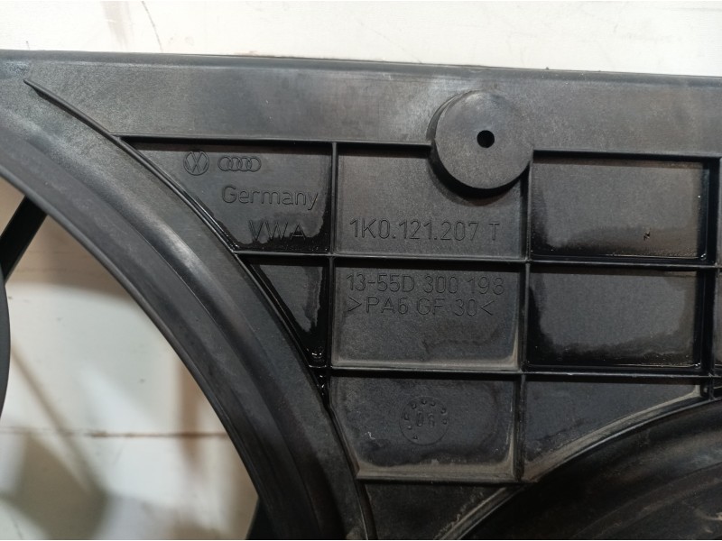 Recambio de electroventilador para volkswagen golf plus (5m1) bluemotion edition referencia OEM IAM 1K0121207T 1K0121207T 1355D3