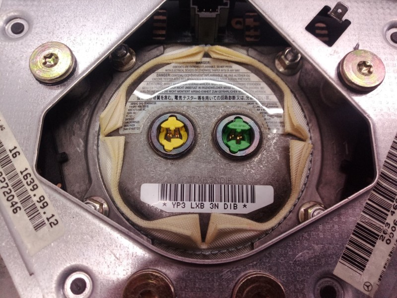 Recambio de airbag volante para mercedes-benz clase c (w203) berlina 200 compressor (203.045) referencia OEM IAM 2034601198 2034