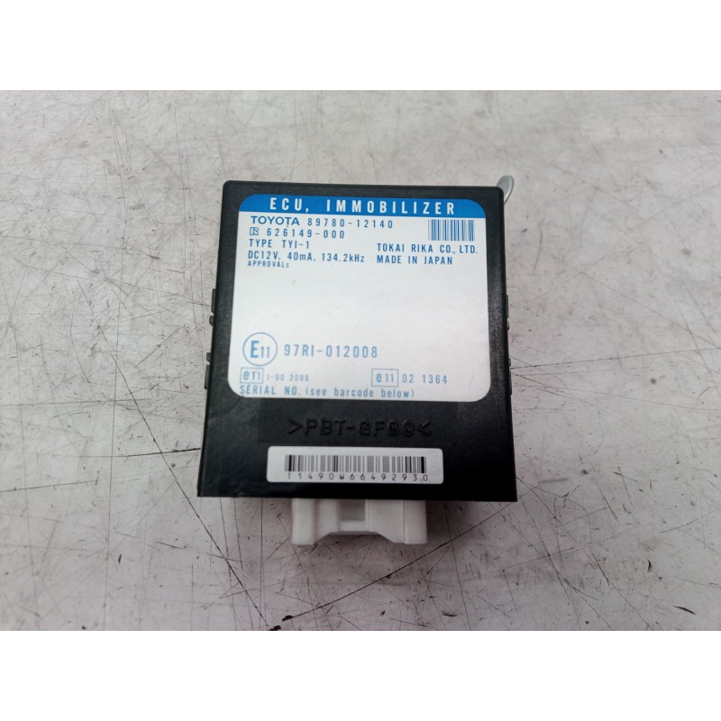 Recambio de centralita inmovilizador para toyota corolla (e12) 1.4 d-4d luna compact referencia OEM IAM 97RI012008 97RI012008 97