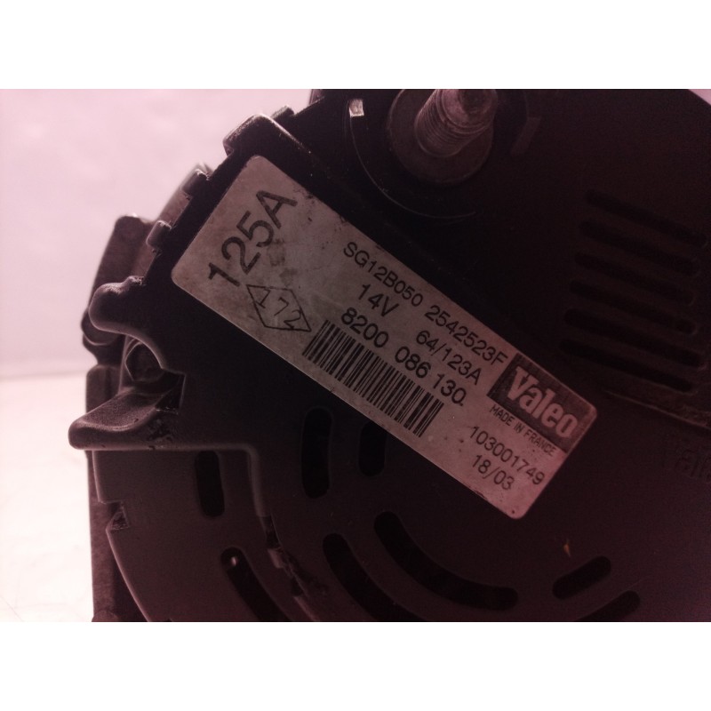 Recambio de alternador para nissan primastar (x83) avantour 8 asientos, batalla corta 2,75t referencia OEM IAM 8200086130 820008