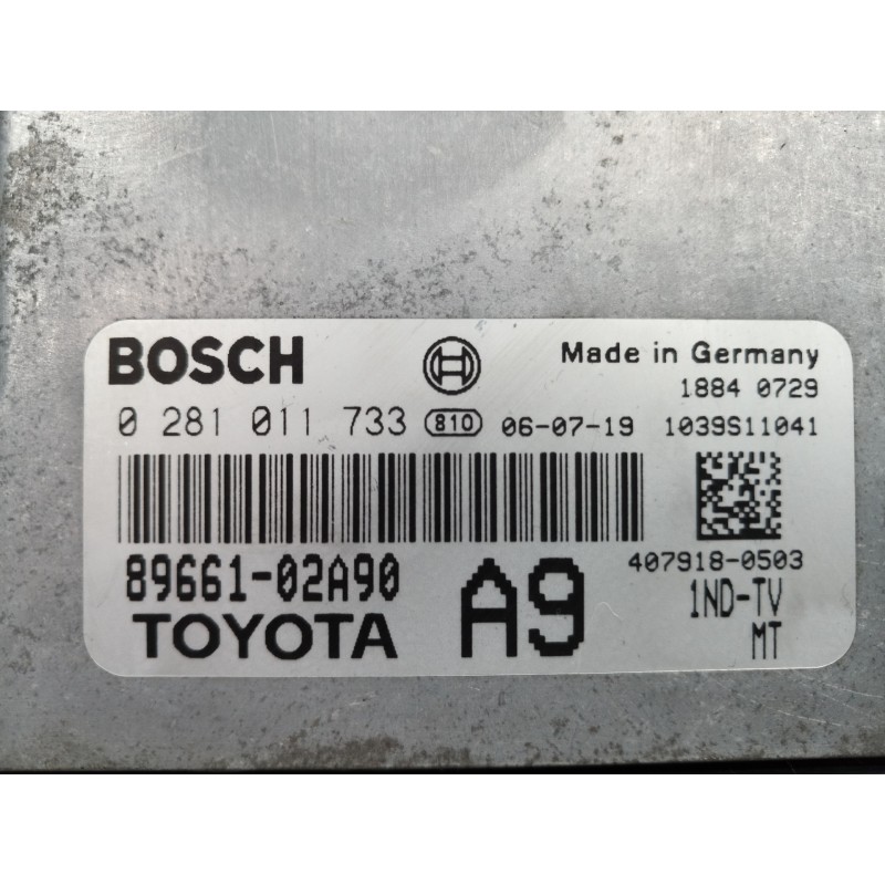Recambio de centralita motor uce para toyota corolla (e12) 1.4 d-4d luna compact referencia OEM IAM 8966102A90 8966102A90 028101