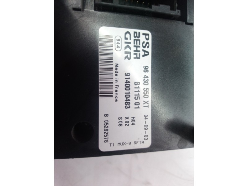 Recambio de mando climatizador para peugeot 206 berlina xs referencia OEM IAM 9140010483 9140010483 96430550