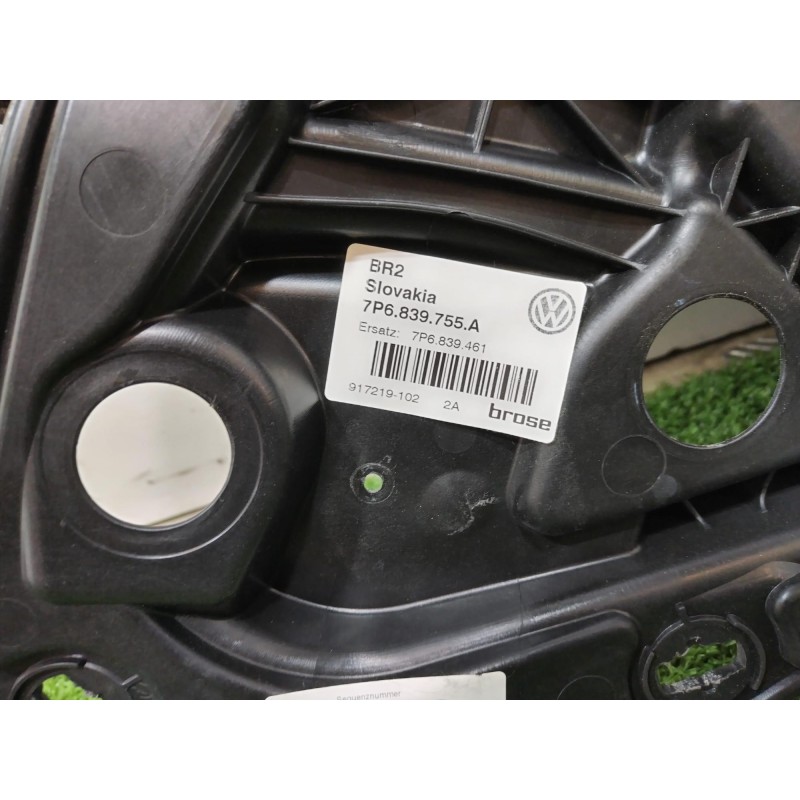 Recambio de elevalunas trasero izquierdo para volkswagen touareg (7p6) v6 tdi bluemotion premium referencia OEM IAM 7P6839755A 7