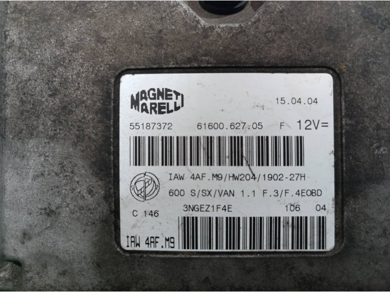 Recambio de centralita motor uce para fiat seicento (187) s referencia OEM IAM 55187372 55187372 55187372