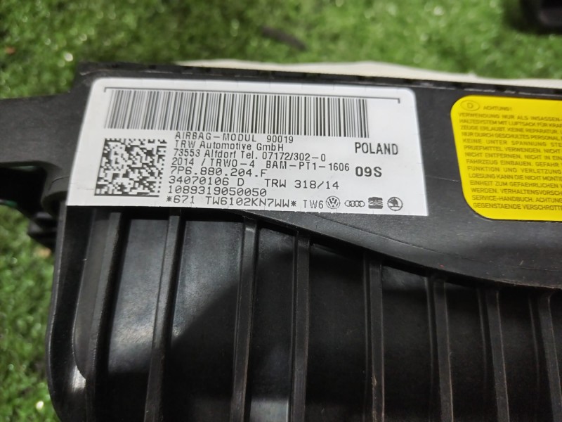 Recambio de kit airbag para volkswagen touareg (7p6) v6 tdi bluemotion premium referencia OEM IAM 7P1858295 7P1858295 7P1858295