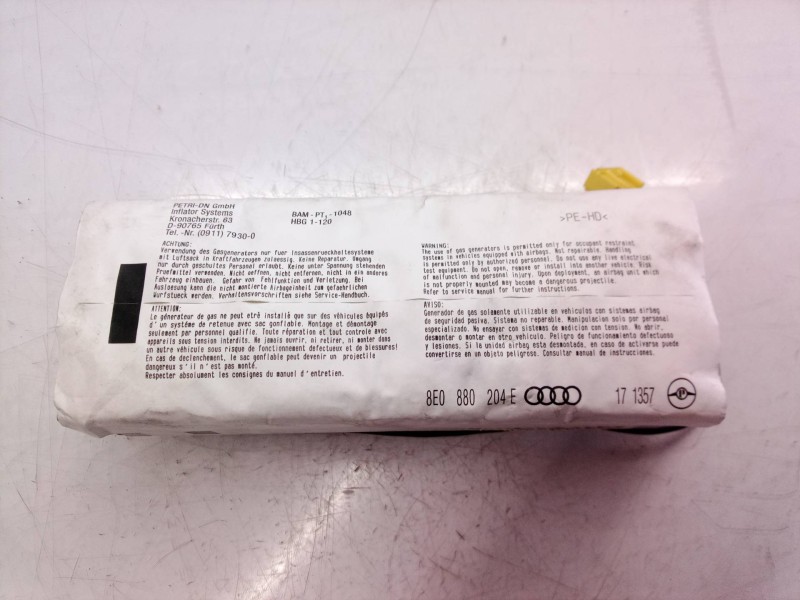 Recambio de airbag delantero derecho para audi a4 cabrio (8h) referencia OEM IAM 8E0880204E 8E0880204 8E0880204