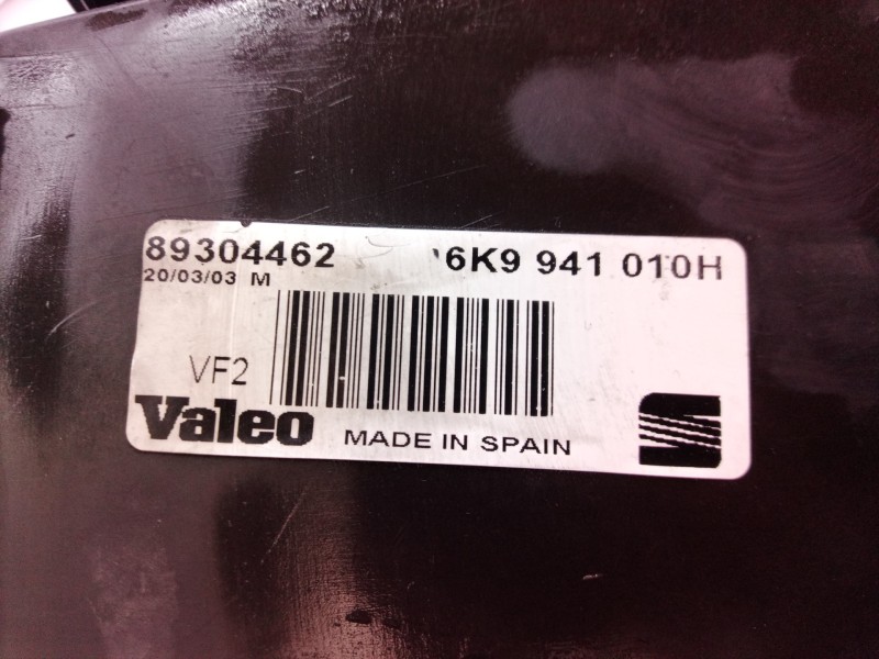 Recambio de faro derecho para seat inca (6k9) 1.9 sdi cl kombi referencia OEM IAM 89304462 89304462 6K9941010