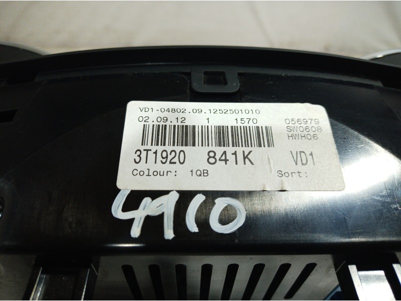 Recambio de cuadro instrumentos para skoda suberb (3t4) exclusive 4x4 referencia OEM IAM 3T1920841K 3T1920841K 3T1920841