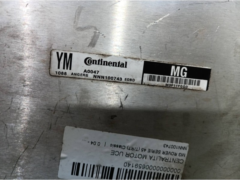 Recambio de centralita motor uce para mg serie 45 (t/rt) classic referencia OEM IAM NNN100743 NNN100743 M3P11YGGD