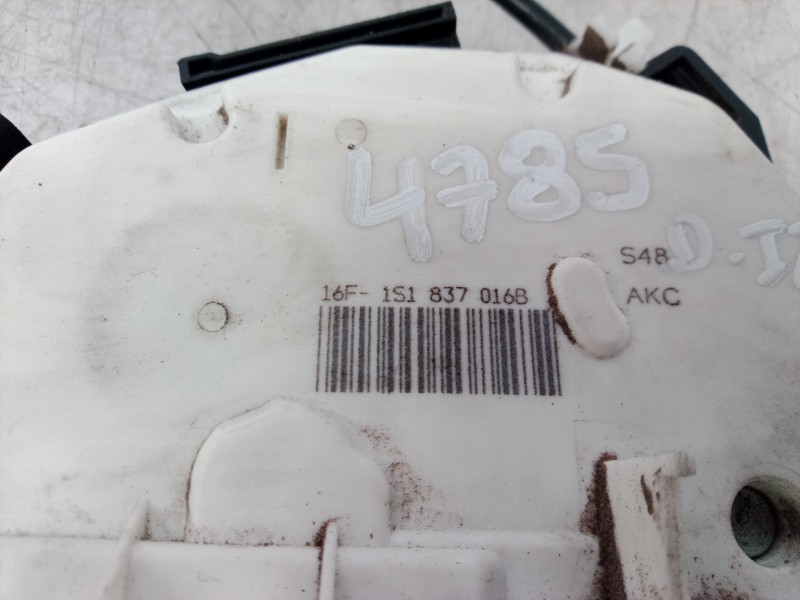 Recambio de cerradura puerta trasera izquierda para skoda fabia (5j2 ) monte carlo referencia OEM IAM 1S1837016B 1S1837016B 1S18