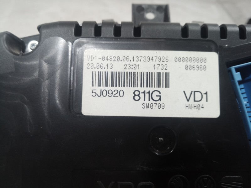 Recambio de cuadro instrumentos para skoda fabia (5j2 ) monte carlo referencia OEM IAM 5J0920 5J0920 5J0920
