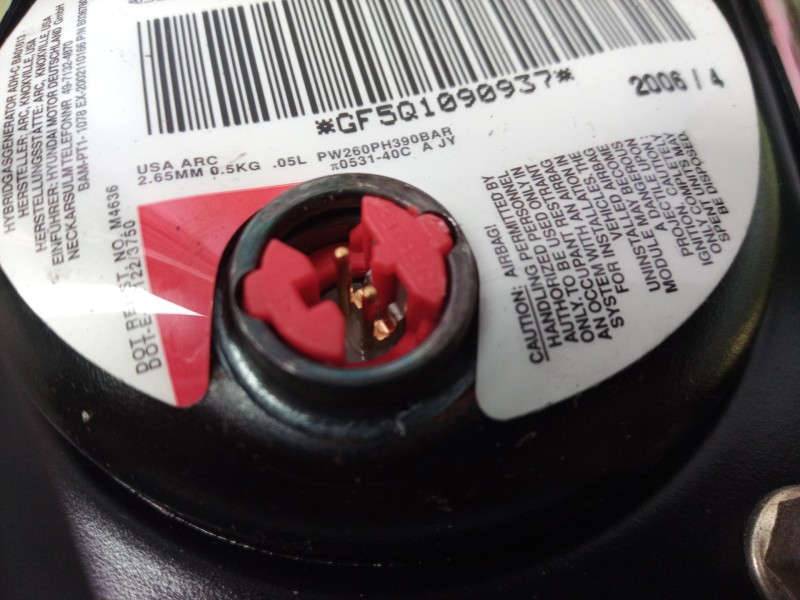 Recambio de airbag volante para hyundai sonata (nf) 2.0 crdi comfort ii referencia OEM IAM   