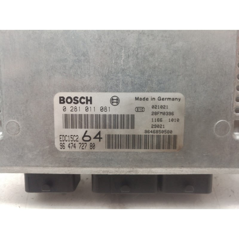 Recambio de centralita motor uce para peugeot 307 break / sw (s1) sw referencia OEM IAM 0281011081 0281011081 9647472780