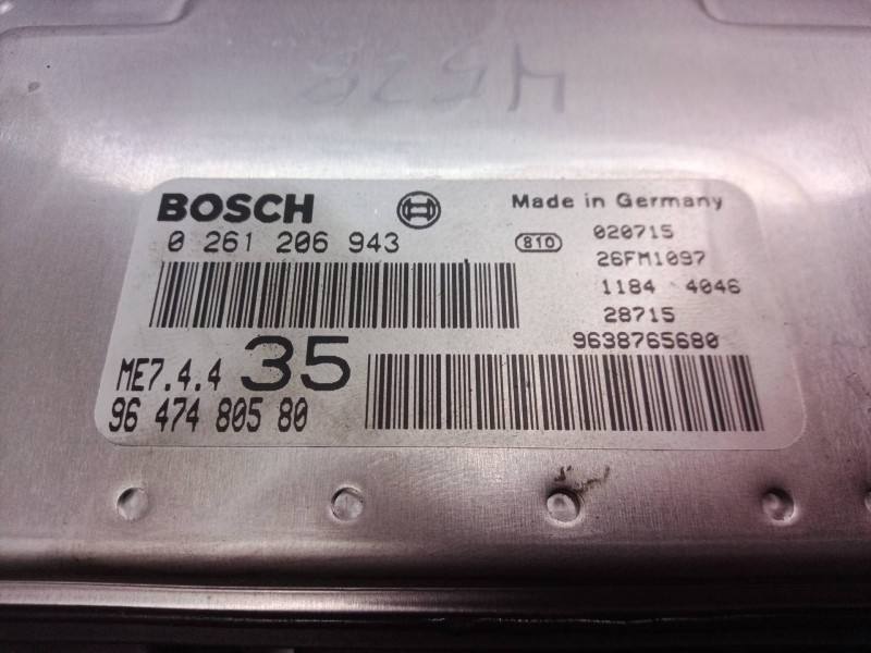Recambio de centralita motor uce para peugeot 307 (s1) xr referencia OEM IAM 0261206943 0261206943 9647480580