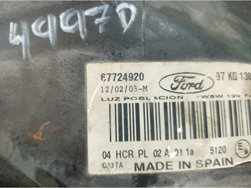 Recambio de faro derecho para ford ka (ccq) básico referencia OEM IAM 67724920 67724920 67724920