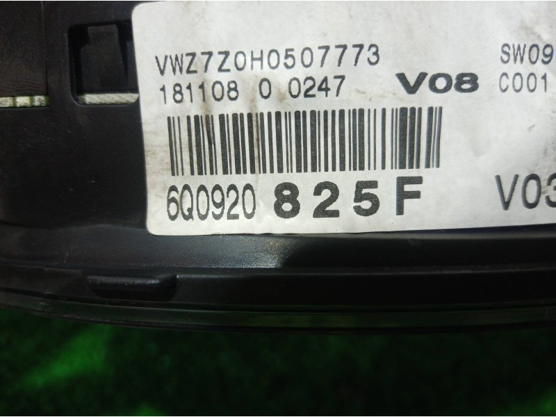Recambio de cuadro instrumentos para volkswagen polo (9n3) 1.4 tdi referencia OEM IAM 6Q0920 6Q0920 6Q0920