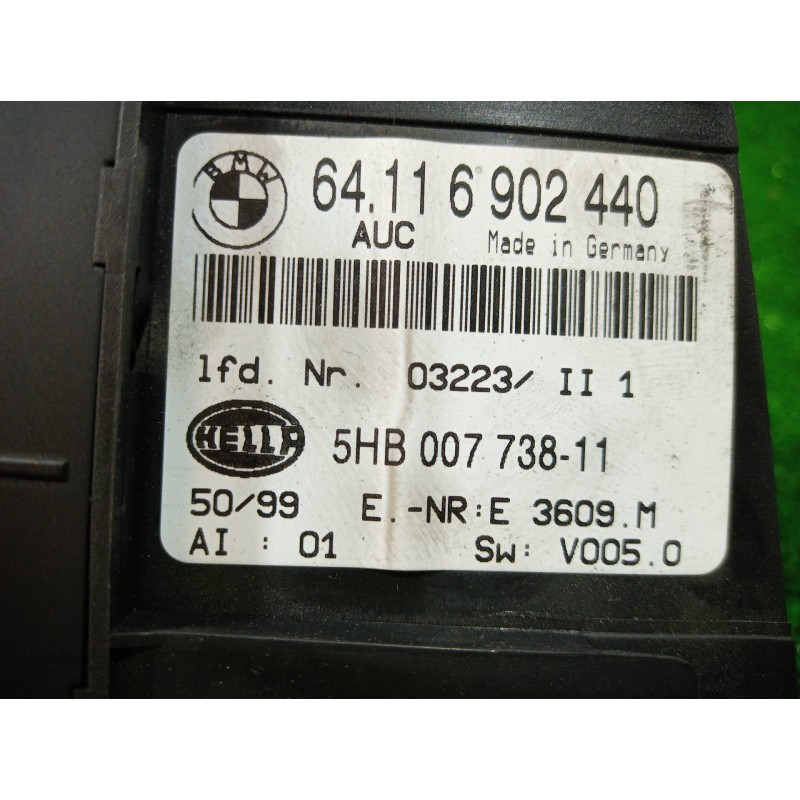 Recambio de mando climatizador para bmw serie 3 coupe (e46) 2.0 16v cat referencia OEM IAM 64116902440 64116902440 64116902440
