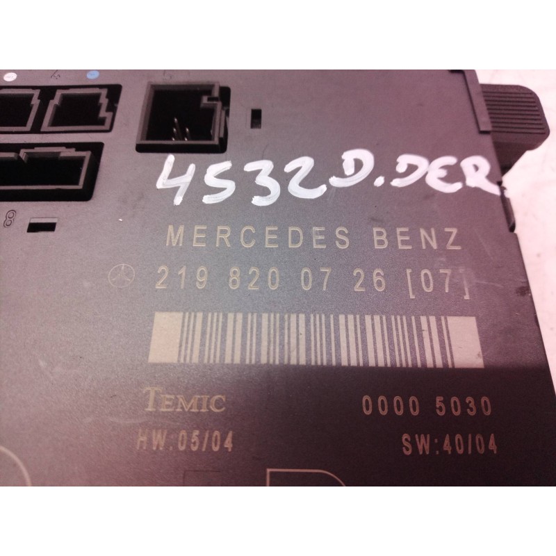 Recambio de modulo electronico para mercedes-benz clase cls (w219) 500 (219.375) referencia OEM IAM 2198200726 2198200726 219820