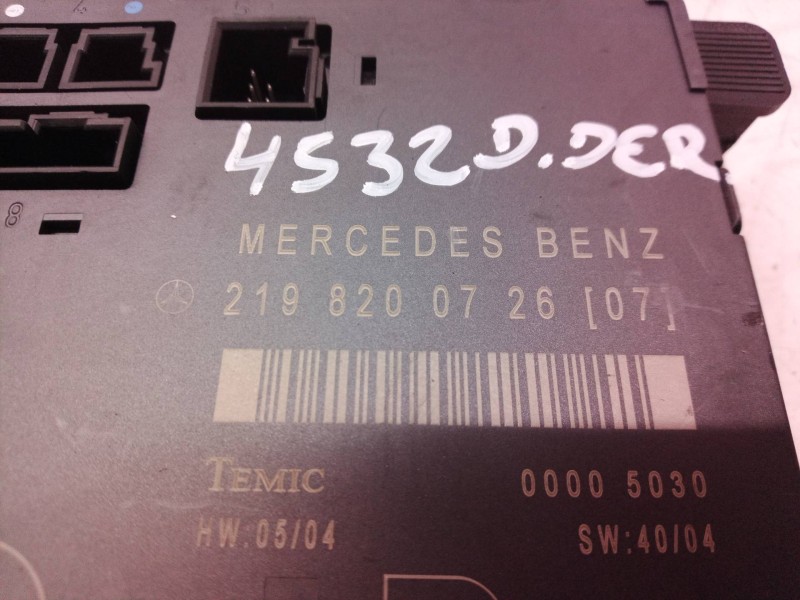 Recambio de modulo electronico para mercedes-benz clase cls (w219) 500 (219.375) referencia OEM IAM 2198200726 2198200726 219820