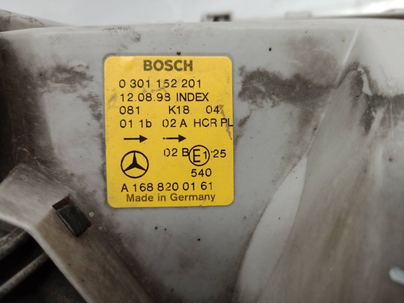 Recambio de faro izquierdo para mercedes-benz clase a (w168) 160 (168.033) referencia OEM IAM 0301152201 0301152201 A1688200161