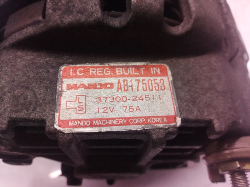 Recambio de alternador para hyundai pony (x2) 1.5 gls referencia OEM IAM 3730024511 3730024511 3730024511