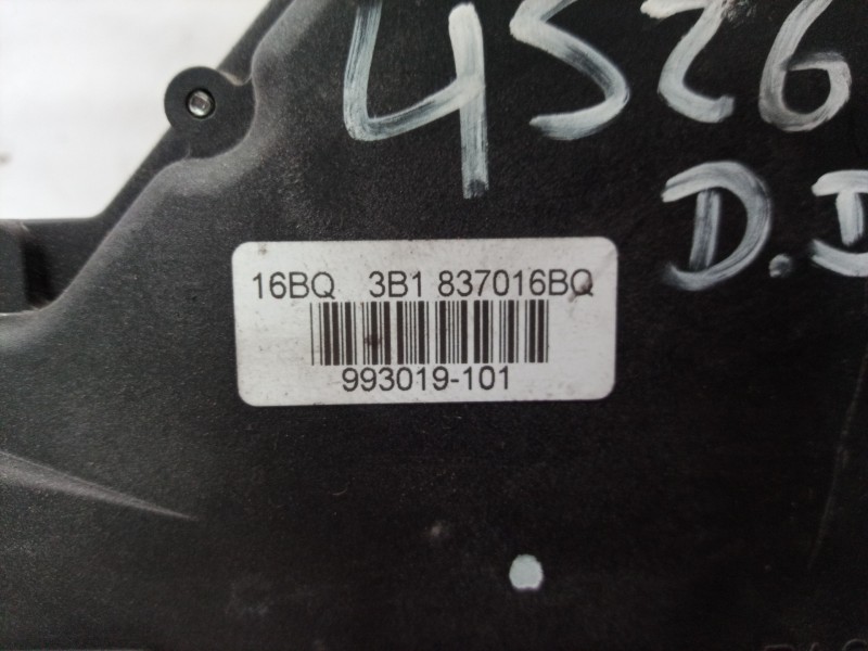 Recambio de cerradura puerta delantera derecha para volkswagen polo (9n3) advance referencia OEM IAM 3B1839016BQ 3B1839016BQ 3B1