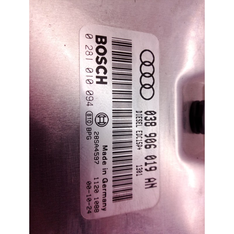 Recambio de centralita motor uce para audi a4 berlina (b5) 1.9 tdi referencia OEM IAM 038906019AN 038906019 0281010094