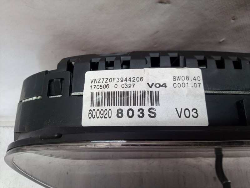 Recambio de cuadro instrumentos para volkswagen polo (9n3) advance referencia OEM IAM 6Q0920803S 6Q0920803 6Q0920803