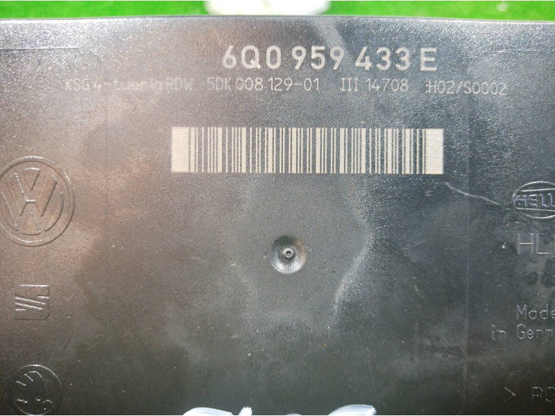 Recambio de centralita cierre para volkswagen polo (9n3) 1.4 tdi referencia OEM IAM 6Q0959433E 6Q0959433E 6Q0959433E