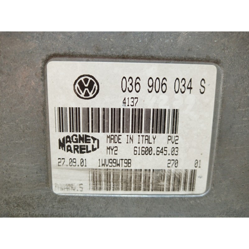 Recambio de centralita motor uce para volkswagen polo (9n1) 1.4 16v referencia OEM IAM 036906034S 036906034S 036906034