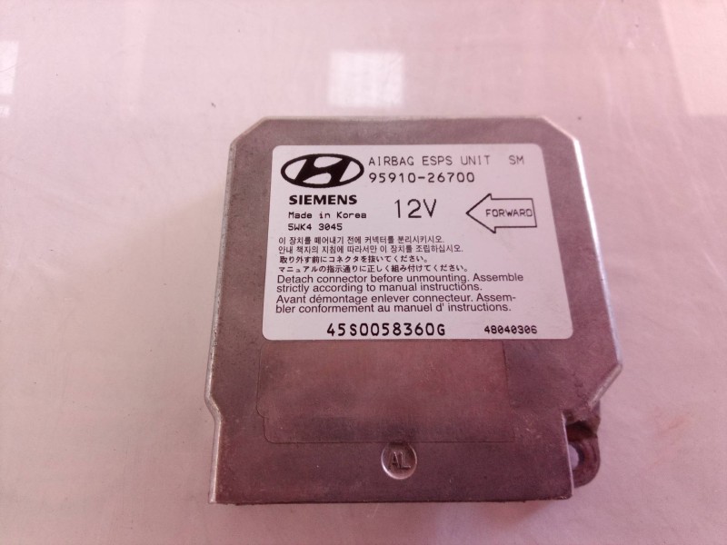 Recambio de centralita airbag para hyundai santa fe (sm) 2.0 gls crdi referencia OEM IAM 9591026700 9591026700 9591026700
