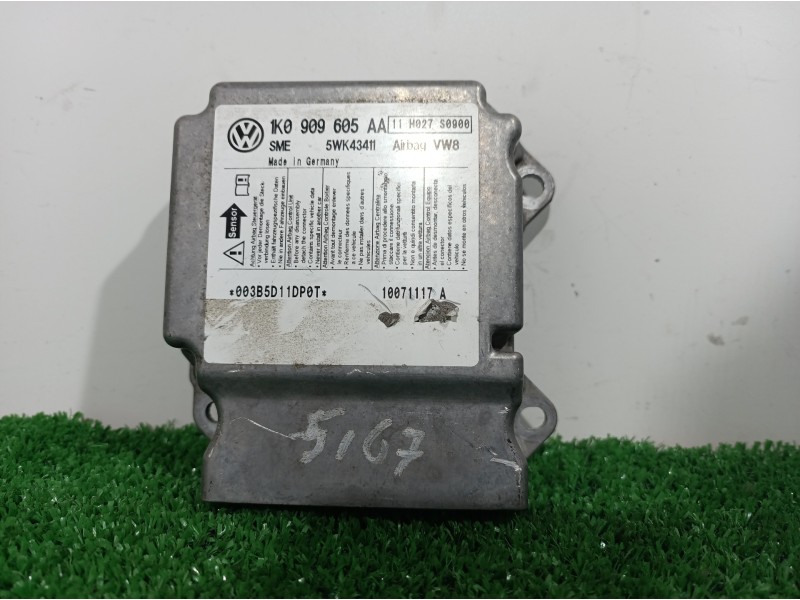 Recambio de centralita airbag para skoda octavia combi (1z5) elegance referencia OEM IAM 1K0909605AA 1K0909605AA 1K0909605AA