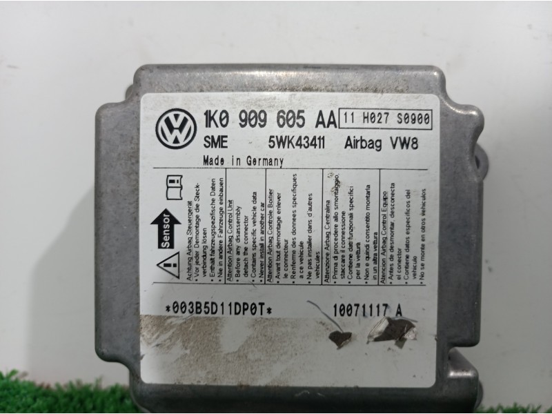 Recambio de centralita airbag para skoda octavia combi (1z5) elegance referencia OEM IAM 1K0909605AA 1K0909605AA 1K0909605AA