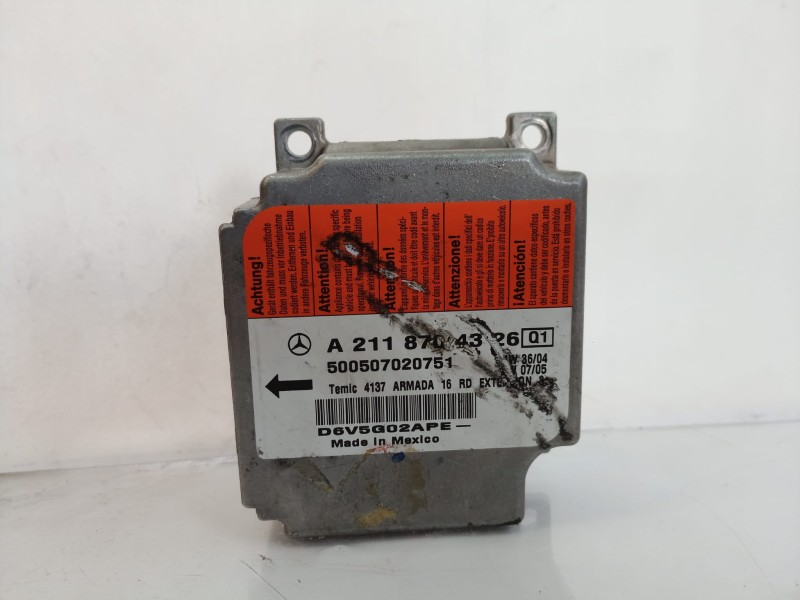 Recambio de kit airbag para mercedes-benz clase cls (w219) 500 (219.375) referencia OEM IAM A2118704326 A2118704326 A1714640518