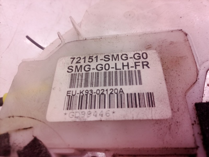 Recambio de cerradura puerta delantera izquierda para honda civic berlina 5 (fk) 1.4 cat referencia OEM IAM    Recambio de cerradura puerta delantera izquierda para honda civic berlina 5 (fk) 1.4 cat referencia OEM IAM