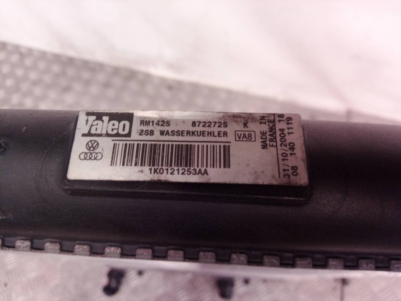 Recambio de radiador agua para volkswagen golf v berlina (1k1) trendline referencia OEM IAM 872272S 872272S 1K0121253