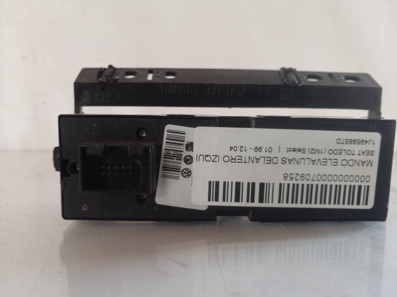 Recambio de mando elevalunas delantero izquierdo para seat toledo (1m2) select referencia OEM IAM 1J4959857D 1J4959857 1J4959857