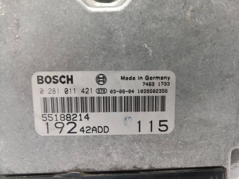 Recambio de centralita motor uce para fiat stilo (192) referencia OEM IAM 0281011421 0281011421 55188214