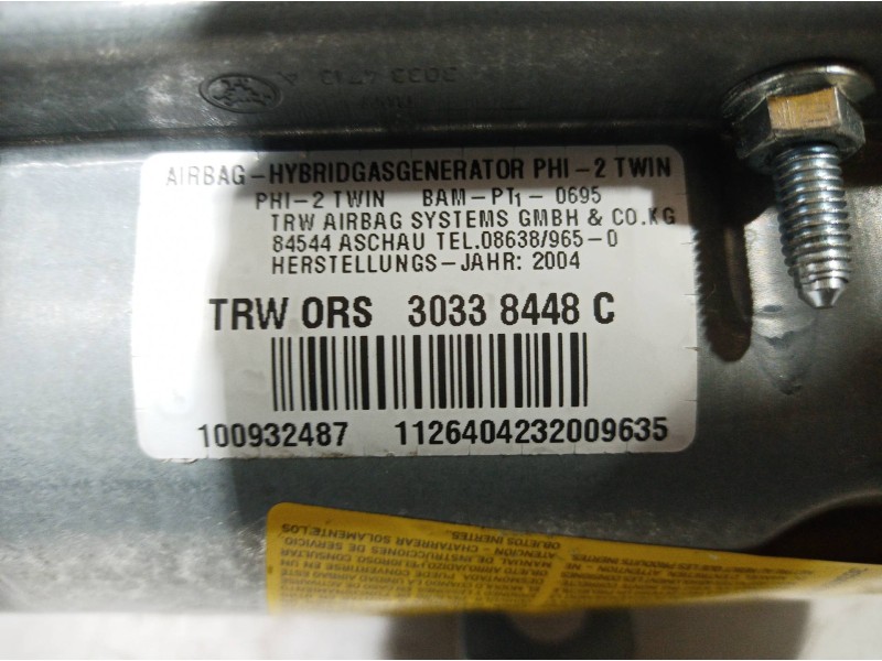 Recambio de airbag delantero derecho para ford focus berlina (cak) ambiente referencia OEM IAM 30338448C 30338448C 30338448