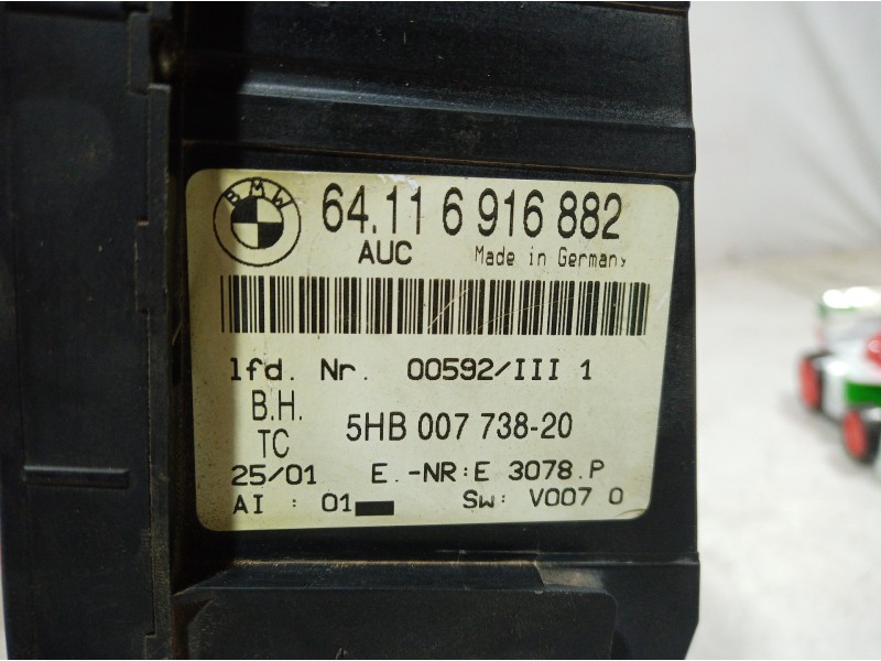 Recambio de mando calefaccion / aire acondicionado para bmw serie 3 berlina (e46) referencia OEM IAM 5HB00773820 5HB00773820 5HB