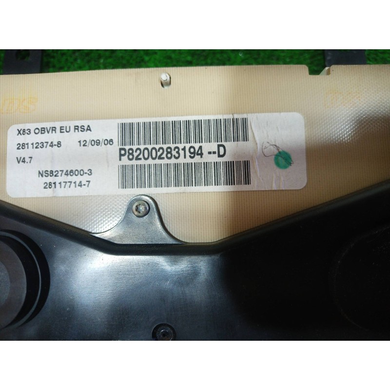 Recambio de cuadro instrumentos para renault trafic caja cerrada (ab 4.01) l1h2 2,9t caja cerrada, techo elevado, corto referenc