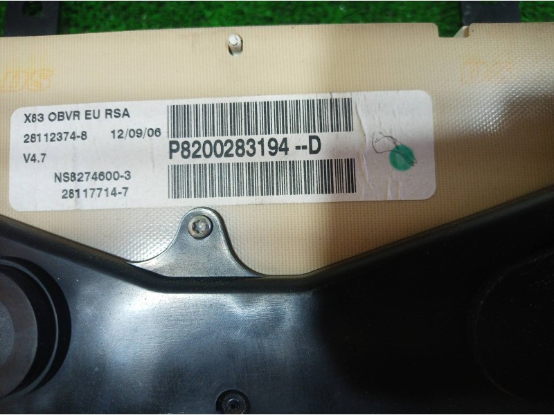Recambio de cuadro instrumentos para renault trafic caja cerrada (ab 4.01) l1h2 2,9t caja cerrada, techo elevado, corto referenc