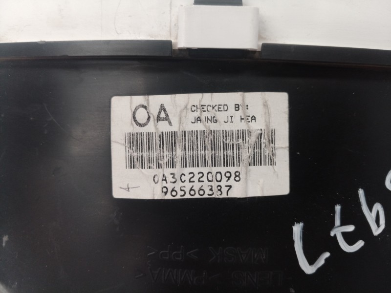 Recambio de cuadro instrumentos para daewoo matiz s referencia OEM IAM 96566387 96566387 0A3C220098