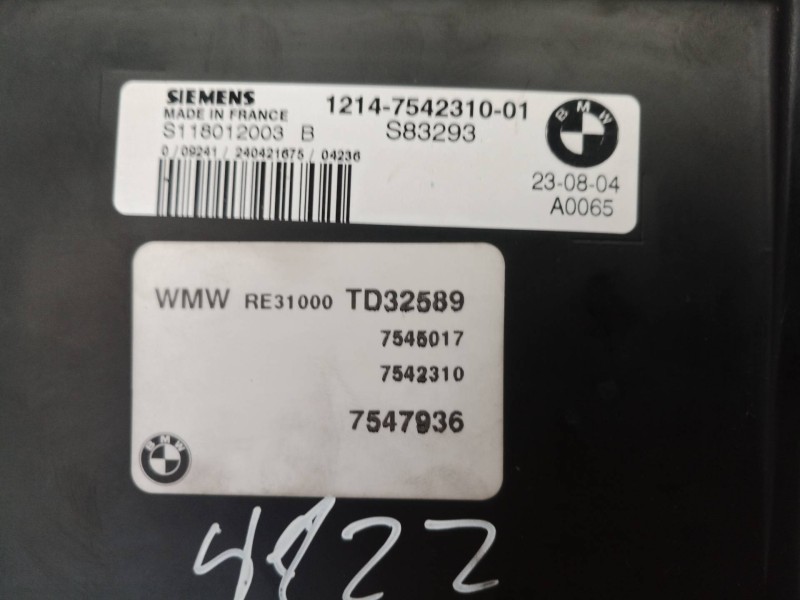 Recambio de centralita motor uce para mini mini (r50,r53) cooper s referencia OEM IAM S118012003B S118012003B 1214754231001