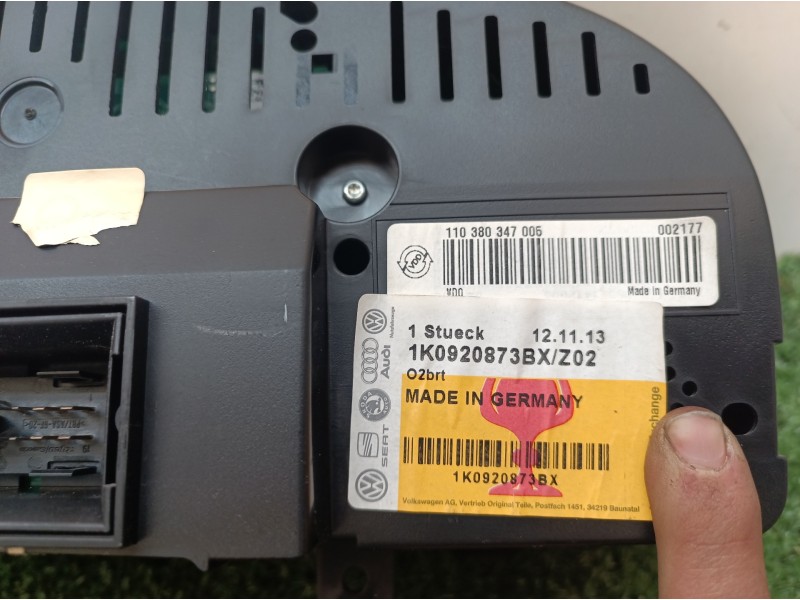 Recambio de cuadro instrumentos para volkswagen golf v berlina (1k1) highline referencia OEM IAM 1K0920873BXZ02 1K0920873BX V000