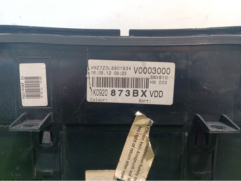 Recambio de cuadro instrumentos para volkswagen golf v berlina (1k1) highline referencia OEM IAM 1K0920873BXZ02 1K0920873BX V000