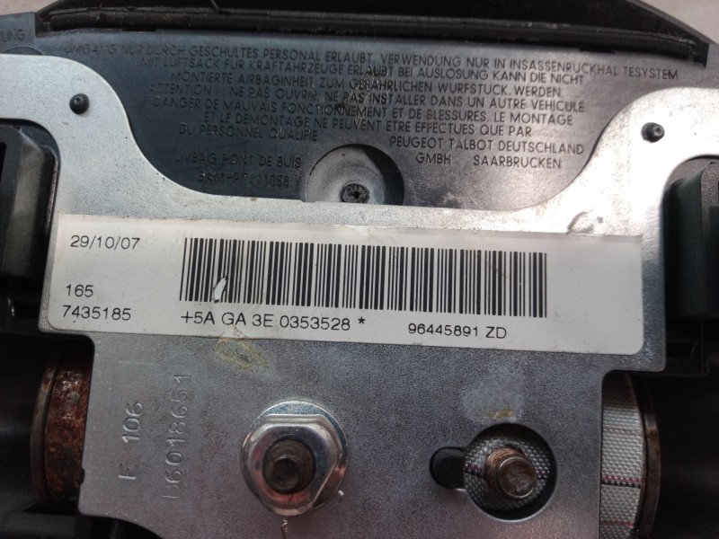 Recambio de airbag volante para peugeot 407 sport referencia OEM IAM 96445891 96445891 96445891