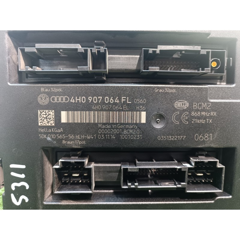 Recambio de modulo confort para volkswagen touareg (7p6) v6 tdi bluemotion premium referencia OEM IAM 4H0907064FL 4H0907064FL 00