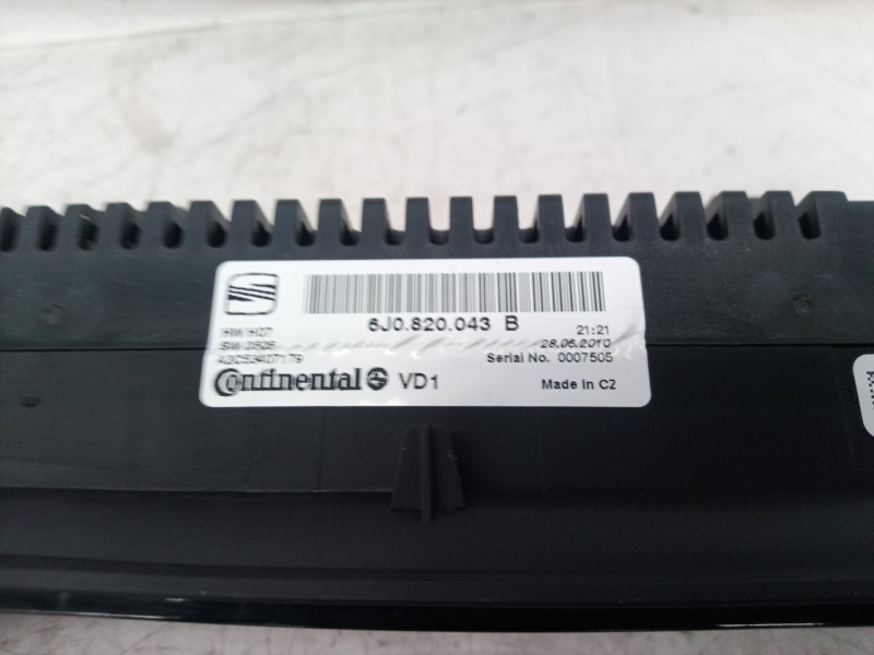 Recambio de mando climatizador para seat ibiza sc (6j1) good stuff referencia OEM IAM 6J0820043B 6J0820043B 6J0820043